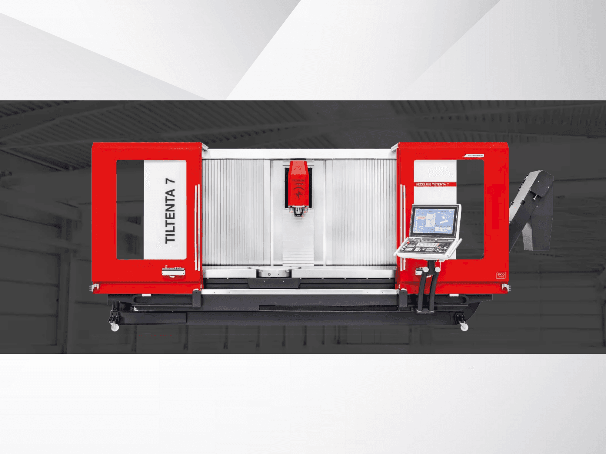 Vista frontale della macchina HEDELIUS Tiltenta 7