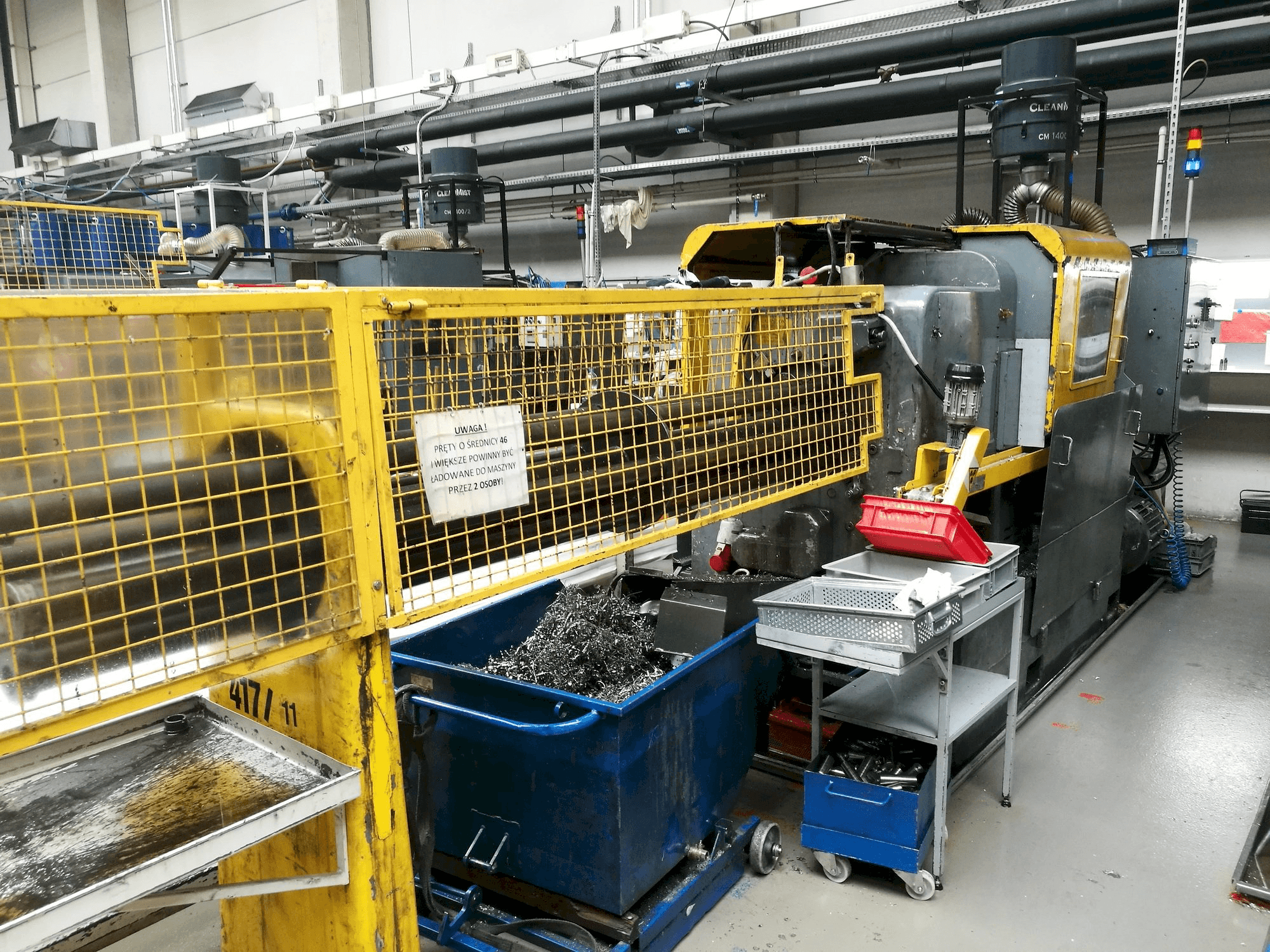 Vista frontale della macchina Wickman 1 3/8"-6