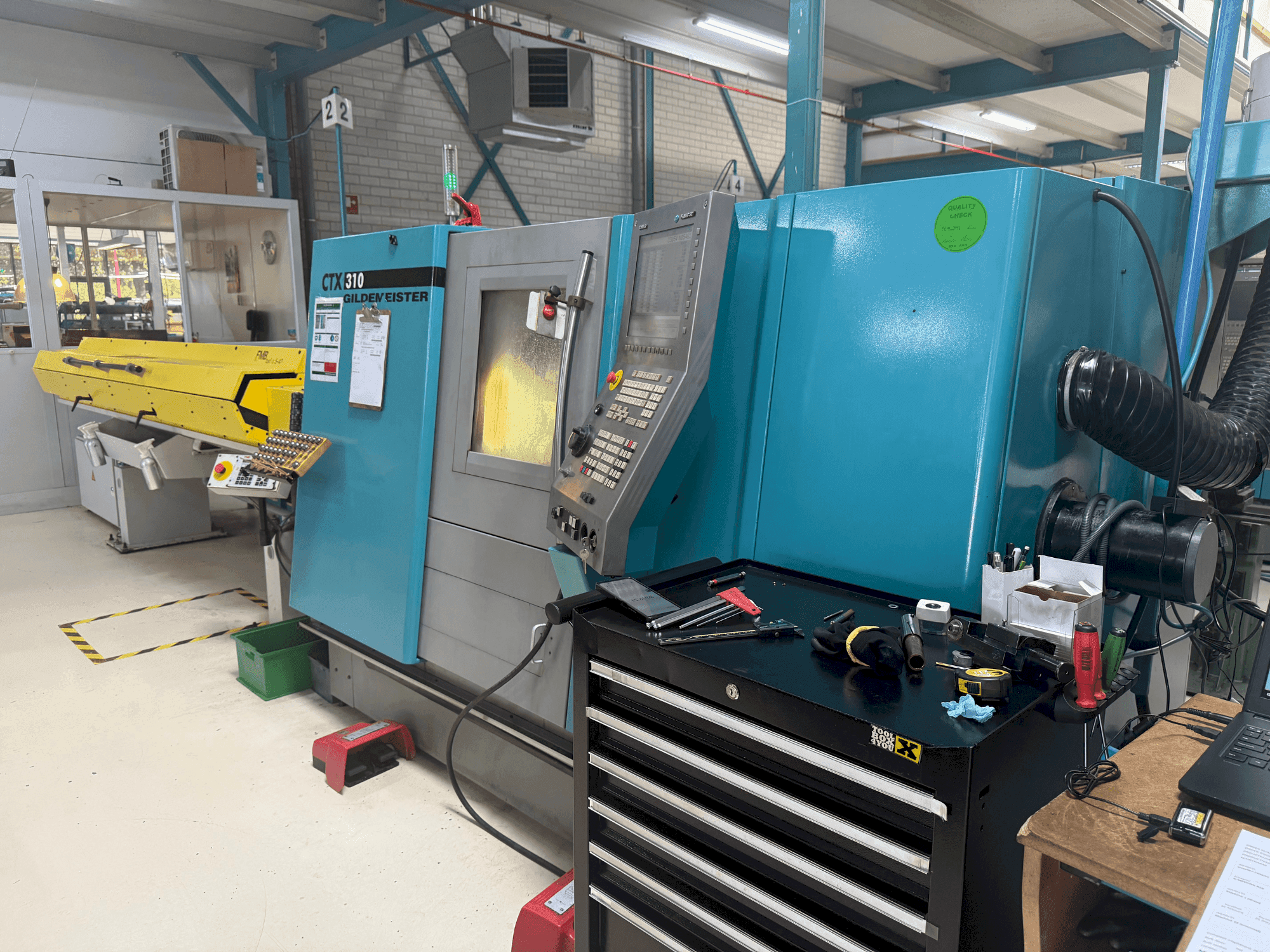 Vista frontale della macchina DMG Gildemeister CTX 310