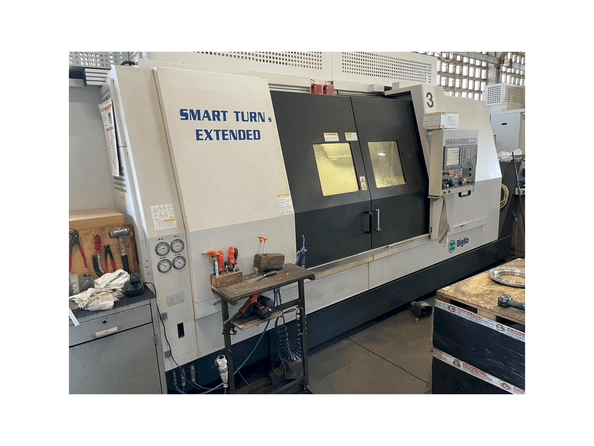 Vista frontale della macchina Biglia Smart Turn S Extended