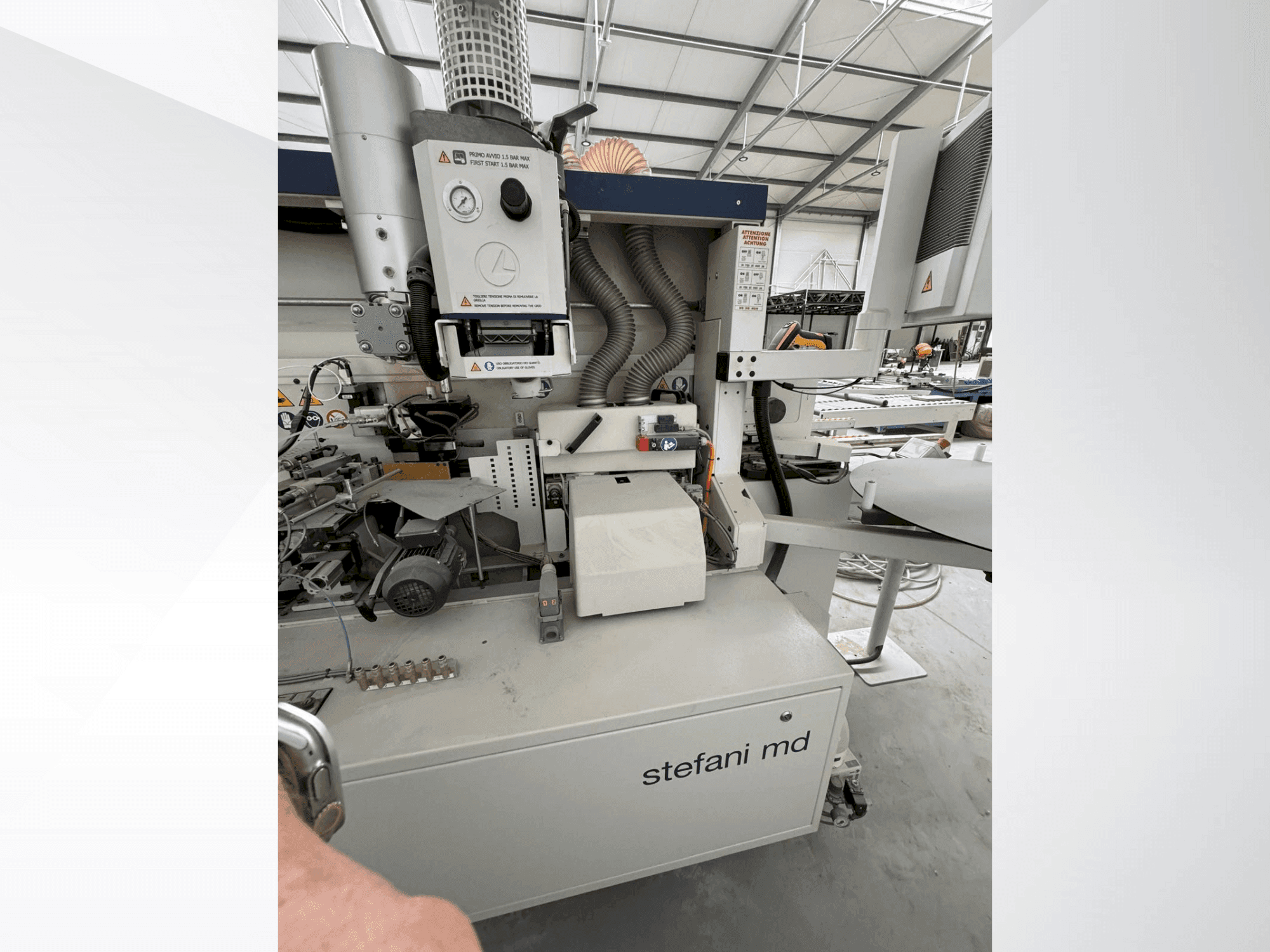 Vista frontale della macchina SCM STEFANI MD