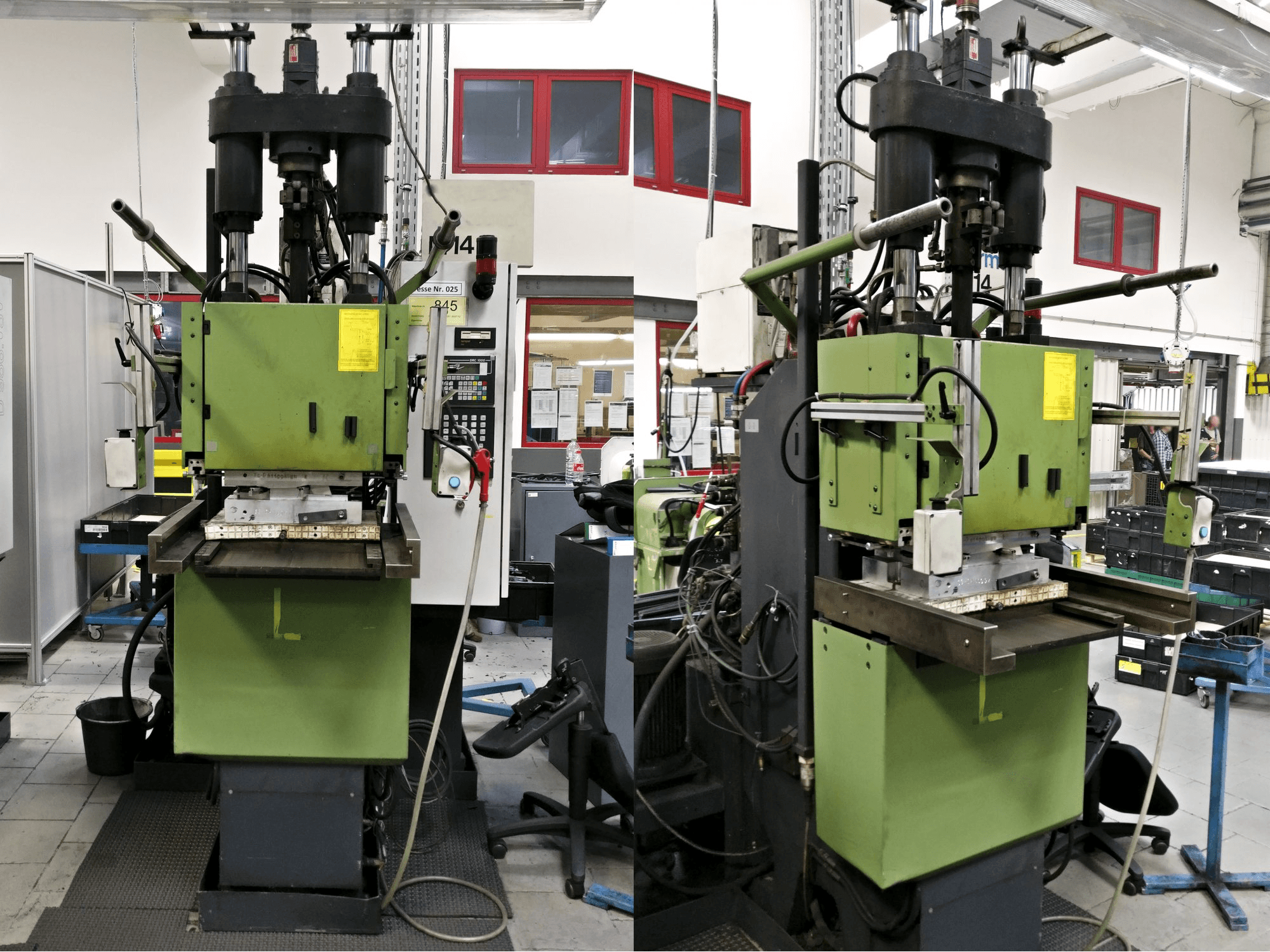 Vista frontale della macchina Kloeckner Desma 956.050