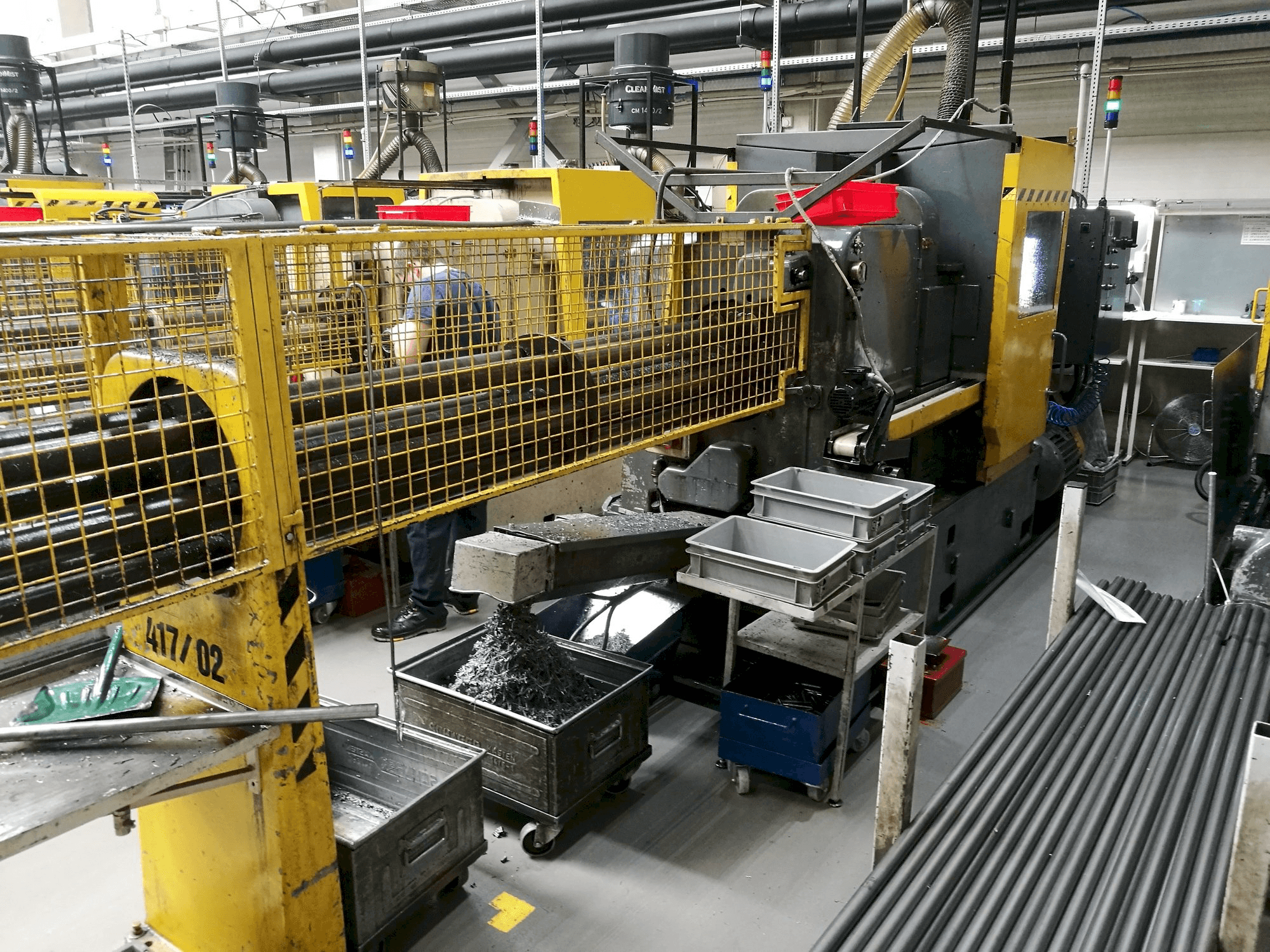 Vista frontale della macchina Wickman 1 3/8"-6