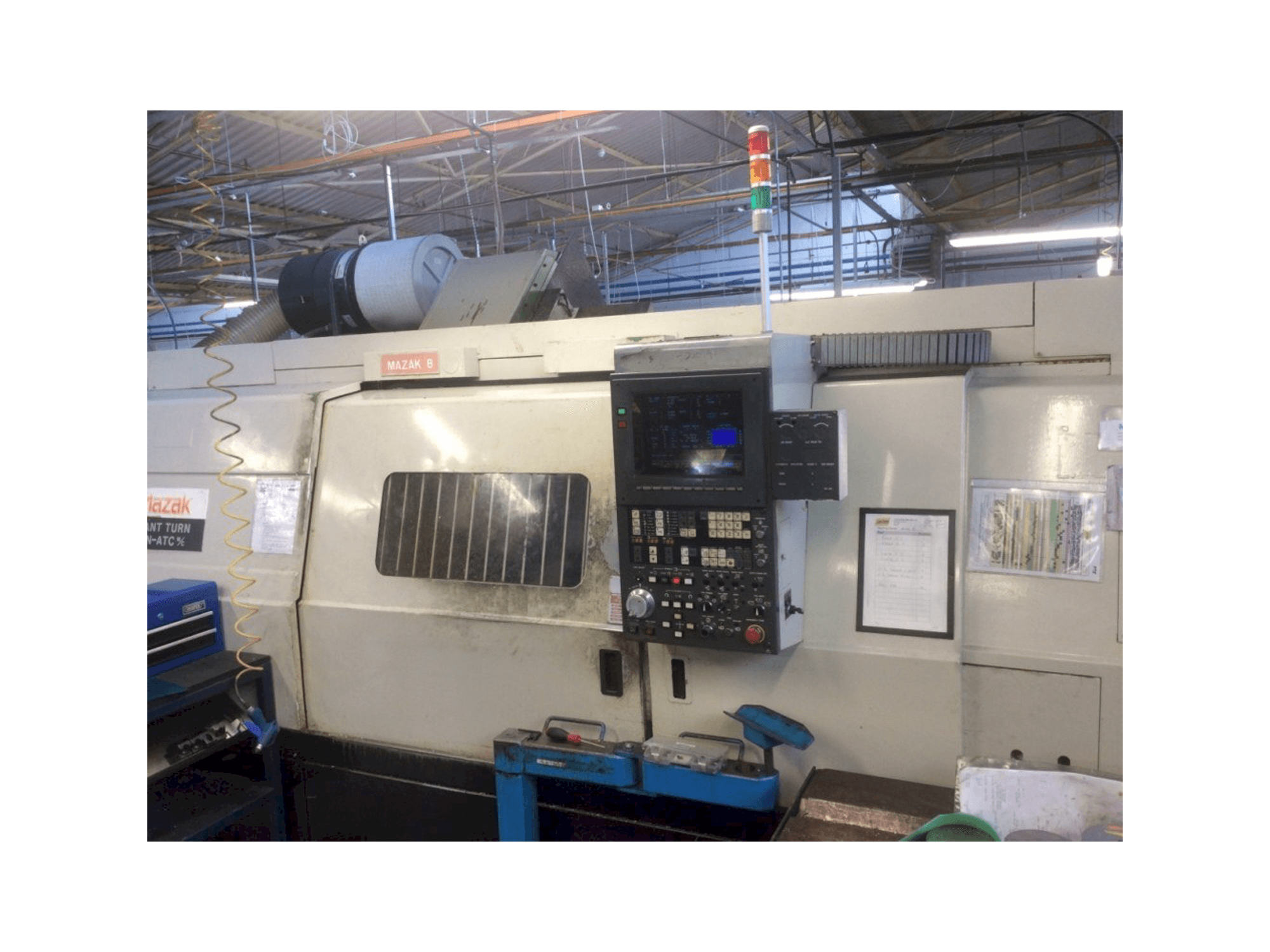 Vista frontale della macchina Mazak Slant Turn 28N - ATC M/C