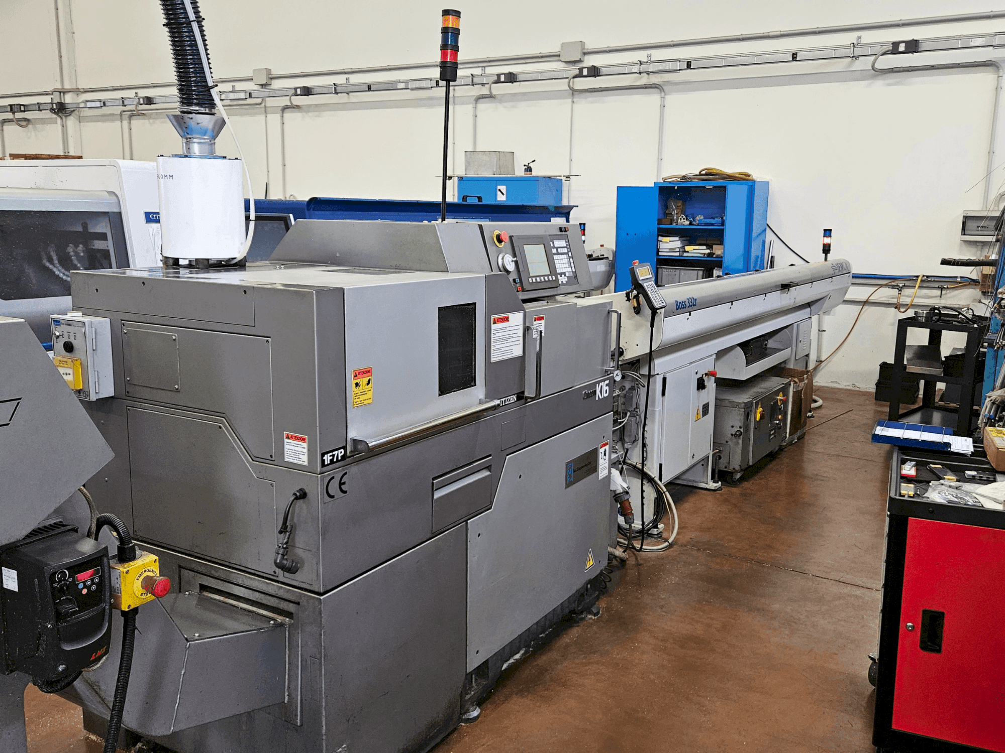 Vista frontale della macchina Citizen Cincom K16 VII